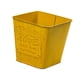 thumbnail image 2 of Maceta de escultura de hierro, organizador de adornos para plantas de interior y exterior, florero, Cuadrado amarillo, 2 of 9