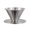 Stainless Steel, variant on Coffee Filter Cone Stainless Steel Hand Drip Pour Over Coffee Funnel with Spiral Ribs Dishwasher Safe V-Shaped Coffee Filter for Most Coffee Makers Camping Home Brewing,Black