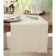 thumbnail image 2 of Saro Lifestyle Fringed Design Stone Washed Table Runner, 2 of 5