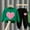 02-Green, variant on DJskiyers Valentine's Day Sweatsuit for Boys Girls Love Heart Graphic Outfits Set Comfy Fashion Jogger Sets Crewneck Casual Sweatshirts and Jogger Sweatpants