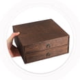 thumbnail image 3 of Raindrops Wood Storage Box with Drawers for Home Use 1Pcs, 3 of 6