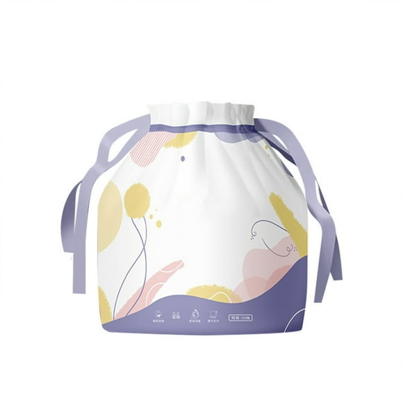 Paño facial desechable de 45 unidades, grueso, desechable, de base biológica, para piel sensible, sin pelusas, para limpiar la piel y desmaquillar.