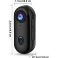 thumbnail image 4 of Acuvar 64GB FHD 1080P Mini Body Camera, Wearable Action Body Cam, Thumb Size Hands Free Recording Body Worn Camera, Premium Portable Camcorder Mount Anywhere for Pet Walking, Work, Travel (Black), 4 of 9