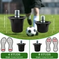 thumbnail image 3 of ZheElen 12 Pcs de Clous de Chaussures de Soccer pour Performance Améliorée, Antidérapants, Durables, 1 Ensemble, 3 of 6