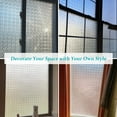 thumbnail image 7 of Window Privacy Film, 3D Rainbow Diamond Design Frosted Glass Window Clings, Window Sticker Frosting Decorative Door Covering, Anti UV Window Cling for Home, Office, 17.5 x 78.7 Inches - Style 14, 7 of 7