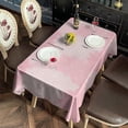 thumbnail image 2 of Pink Floral and Petal Pattern Rectangle Tablecloth 60"x120",Waterproof Polyester Rectangle Table Cloth, Wipeable Spillproof Polyester Tablecloth for Dining, Camping, Indoor and Outdoor, 2 of 6