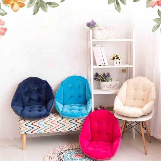 mfyjkho Cojín para silla de oficina semicerrado con respaldo y correas antideslizantes, alivia el dolor durante el sedentarismo, 101 x 101 cm (1 unidad)