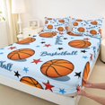 thumbnail image 4 of Erosebridal Girls Sport Basketball Bed Sheets 4pcs,Ball Gamer King Sheets for Kids Teens,Breathable Home Decor, 4 of 5