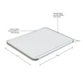 thumbnail image 6 of Kitchenaid Classic Nonslip Plastic Cutting Board, 11-inch x14-inch, White, 6 of 8