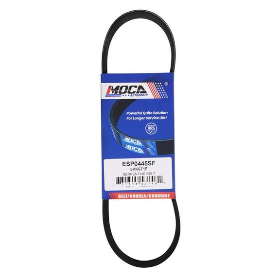 MOCA AUTOPARTS 5PK671F Accessory Drive Belt Fit for 2006-2010 Mazda 5 2.3L & 2004-2009 Mazda 3 2.0L 2.3L