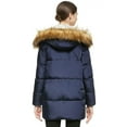 thumbnail image 2 of Orolay Womens Winter Long Sleeve Zip Puffer Jacket Pockets Down Coats Navy XL, 2 of 5