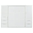 thumbnail image 4 of Lit Escamotable Grand Size avec Rangement Intégré MDF+LVL, Couleur Blanche, 4 of 11
