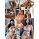 thumbnail image 3 of Conjunto de lencería para mujer con encaje, cinturón de peluche, babydoll, body con liguero Zhivalor WRMH-1293-20, 3 of 4