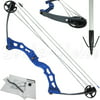 Palantic Archery Bow fishing Blue Adult Compound Bow & Torpedo Tip Arrow Set