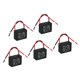 thumbnail image 1 of Capacitor de ventilador de techo Uxcell CBB61 negro 5 piezas 2uF 450V CA 50/60HZ con 2 cables 1.48'' x 1.13'', 1 of 6