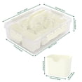 thumbnail image 5 of Divided Serving Tray with Lid and Handles 8 Compartments Snack Box Container Charcuterie Organizer Snackle Box Container for Candy,Nuts，Fruits,Snacks,3 Pack,Beige, 5 of 7