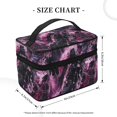 thumbnail image 2 of Handbag Travel Bag Cosmetic Bag 9×6.3×6.7in Multi-Function Bag Large Capacity For Camping Travel Family Travel Darkmagenta Marble_2, 2 of 6