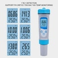 thumbnail image 3 of Water Quality Tester, Accurate PH ORP EC TDS Monitor 2 Calibration Methods Auto Off  Connection  for Aquariums, 3 of 7