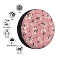 thumbnail image 4 of Susaid Rose Flowers Print Water Proof Spare Tire Cover Wheel Tire Dust-proof Cover Fit Trailer, RV, SUV and Many Vehicle-14 inch, 4 of 6