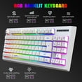 thumbnail image 4 of Citystores L100 Wireless Keyboard Sensitive Waterproof Ergonomic 2.4GHz Film RGB Backlight Wireless Keyboard for Office, 4 of 8