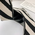 thumbnail image 1 of Striped Commute Bag Elegant Shopping Bag Exquisite Portable for Weekend Vacation, 1 of 7