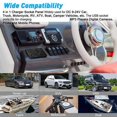 thumbnail image 4 of 12-24v On-off Switch Led Voltmeter With Dual Usb Ports Car Charger For Car Boat Led Switch Panel Po, 4 of 5
