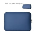 thumbnail image 1 of 12.5Inch Laptop Sleeve Bag +Long Power bag Set Protective Soft Case Padded Zipper Cover Carrying Computer Bag Compatible with Apple 13.3(New Model), Huawei 13.3, Xiaomi 13 inches, 1 of 5