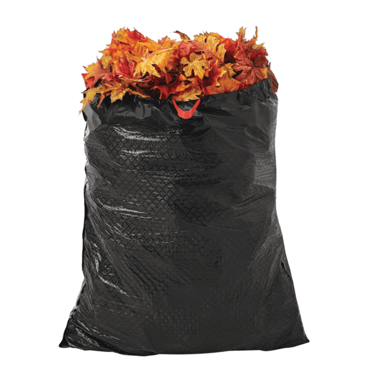 Tall, Large and Strong 39 Gallons Garbage Bags. Drawstring Closure Bag. Kitchen, Yard, Lawn & Leaf, House and Garage Garbage. 50 Count. Bolsas de