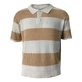 thumbnail image 4 of Mens Shirts Under $10 Men's Knit Sweaters Short Sleeve Pullover Tops Casual Sweater, 4 of 5