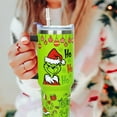 thumbnail image 2 of 40 oz Christmas Tumbler with Handle Gifts for Girls Daughter Women, Christmas Stainless Steel Insulated Coffee Cups Tumblers with Lids and Straws, Green, 2 of 6
