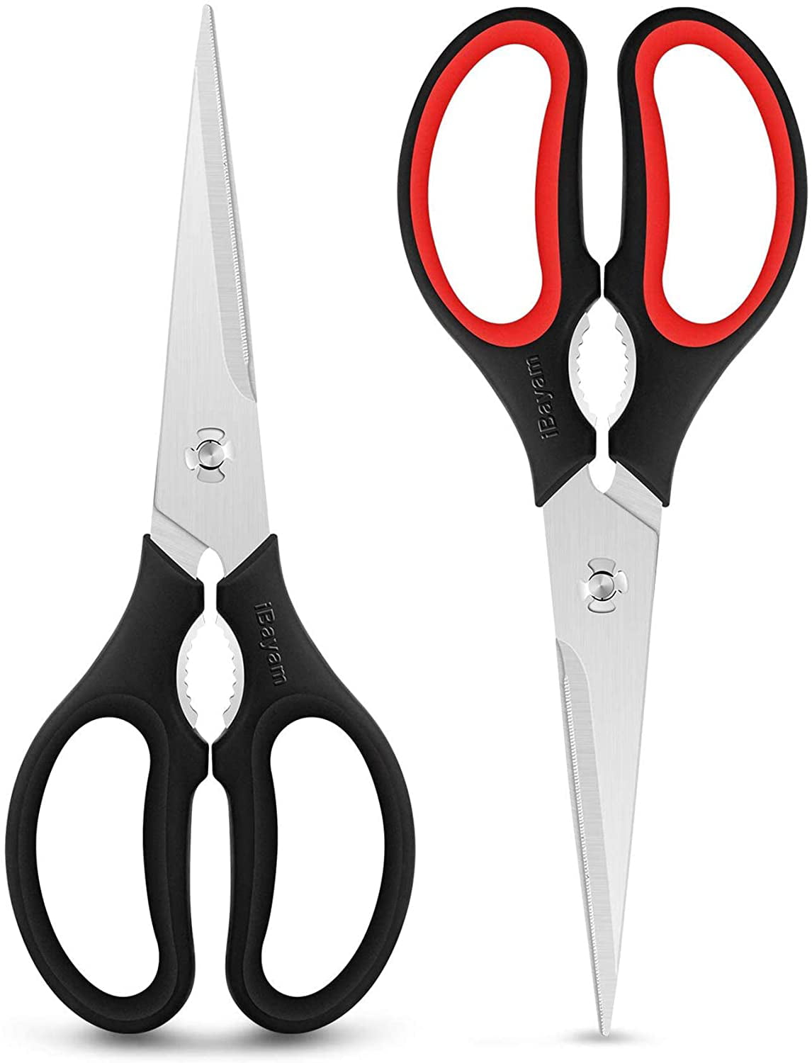 4pcs 8-inch Stainless Steel Scissors  Household Kitchen Office 