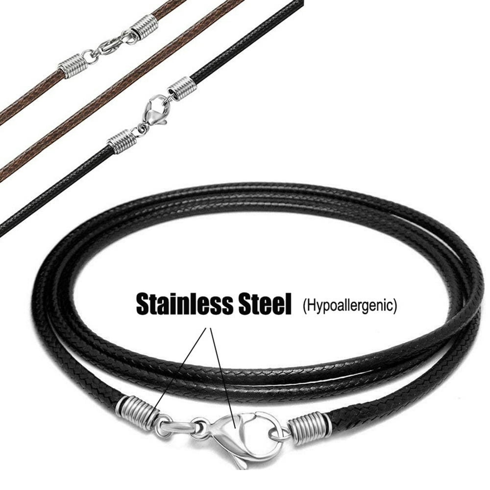 EIMELI Leathers Necklace Cord with Lobster Clasp Jewelry Making DIY Necklaces Pendant