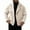 Mens Jackets Beige, variant on Woolen Jackets for Men with Pockets Long Sleeve Zip Up Collared Coats Mens Trendy Solid Color Thermal Warm No Hood Going-Out Peacoats