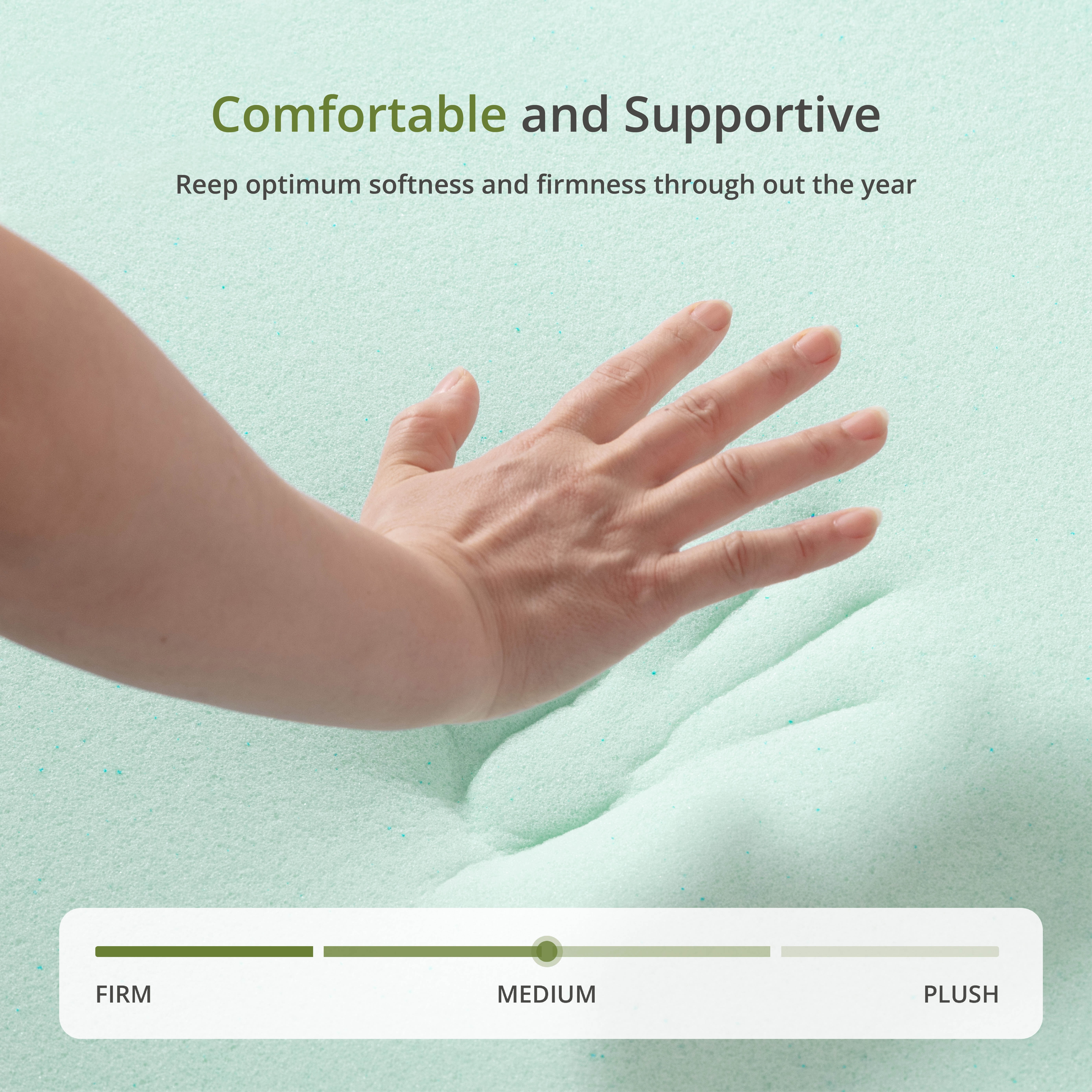 EGOHOME 8" Twin Mattress in a Box, Cooling Memory Foam Mattress for Pressure Relief, Medium