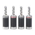 thumbnail image 1 of 16Pcs Banana Plugs Hi-End HIFI DIY Carbon Fiber Copper Plated Rhodium Electrical Audio Jack Banana Connector Plug, 1 of 5