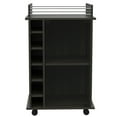 thumbnail image 4 of Pine Wood Bar Cart | Two - Tier Open Storage in Primary Living Space, 4 of 7