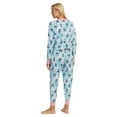 thumbnail image 6 of Disney Women's Stitch Poses Tie-Dye Crop Top and Jogger Pants 2 Piece Pajama Set, 6 of 6