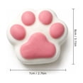 thumbnail image 2 of Cat Paw Squishy Toy with Slow Rising Design, Single Pack, White with Pink Pads, for Relaxation, 2 of 5