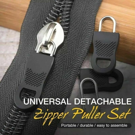16 Pack Universal Detachable Elastic Zipper Puller Replacement Zip Tab For Clothing Bag Hardware Repair DIY Mending