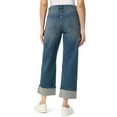 thumbnail image 3 of Gloria Vanderbilt Swan Series Women's High Rise Cuff 5 Pocket Jeans, Sizes 6-18, 3 of 5
