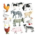 thumbnail image 3 of Rushawy 12 pcs Miniatures Farm Animasl Set Pig Dog Sheep Duck Animal Toy Playhouse Decor, 3 of 9
