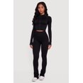 thumbnail image 2 of Women's Ribbed Cropped Zip Front Active Jacket, 2 of 4