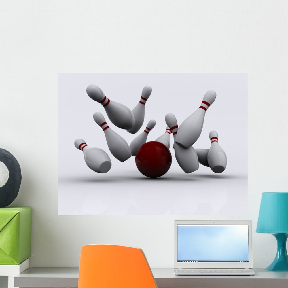 Bowling 1 Wall Mural by Wallmonkeys Peel and Stick Graphic (24 in W x