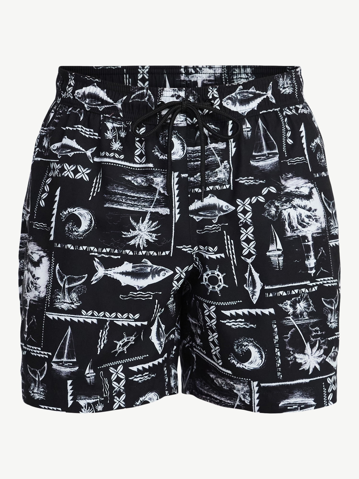 George Men's and Big Men's Swim Trunks, 6" Inseam, Sizes S-5XL