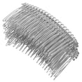 thumbnail image 2 of 10 peines metálicos con pinza para el pelo, con cierre de alambre de hierro, para velo, para mujeres y niñas (blanco 20K), 2 of 7