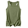 thumbnail image 5 of Vivianyo HD Women's Solid Scoop Neck Tank Tops, Soft Stretch Sleeveless Athletic Tank Tops for women, Sizes S-2XL, 5 of 5