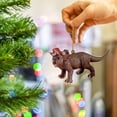 thumbnail image 4 of Clearance! Christmas Decoration Hangings Gifts Wooden Hangings Decorations Christmas Dinosaur Statue Craft Hangings Car Accessories Decorations 6.7*5.1*0.4 in B, 4 of 5
