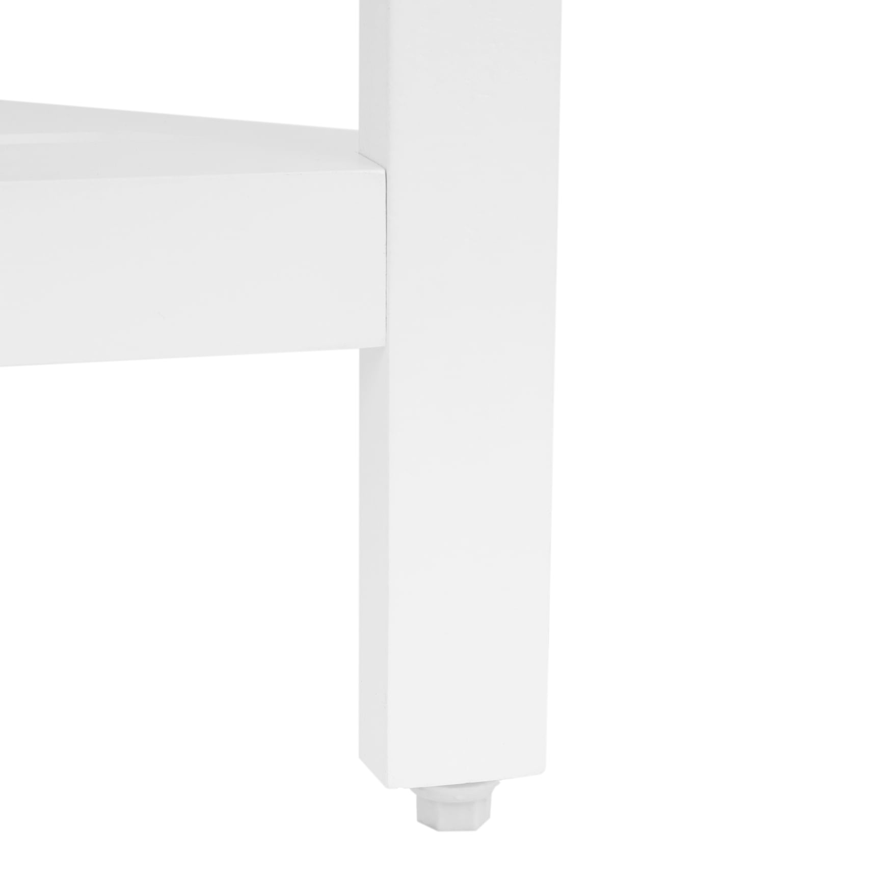 Era Borneo Three Tier Corner Bath Tower Shelves, White 15.87x24.45in
