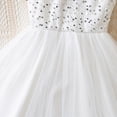 thumbnail image 5 of NIEWTR Toddler Baby Girls Embroidered Lace Dress Pageant Wedding Flower Girl Formal Evening Gown(White,4-5 Years), 5 of 8