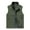 Army Green, variant on Mens Quick Dry Fishing Vests Lightweight Sleeveless Jackets with Zipper Pockets for Travel Hiking Khaki 4(M)